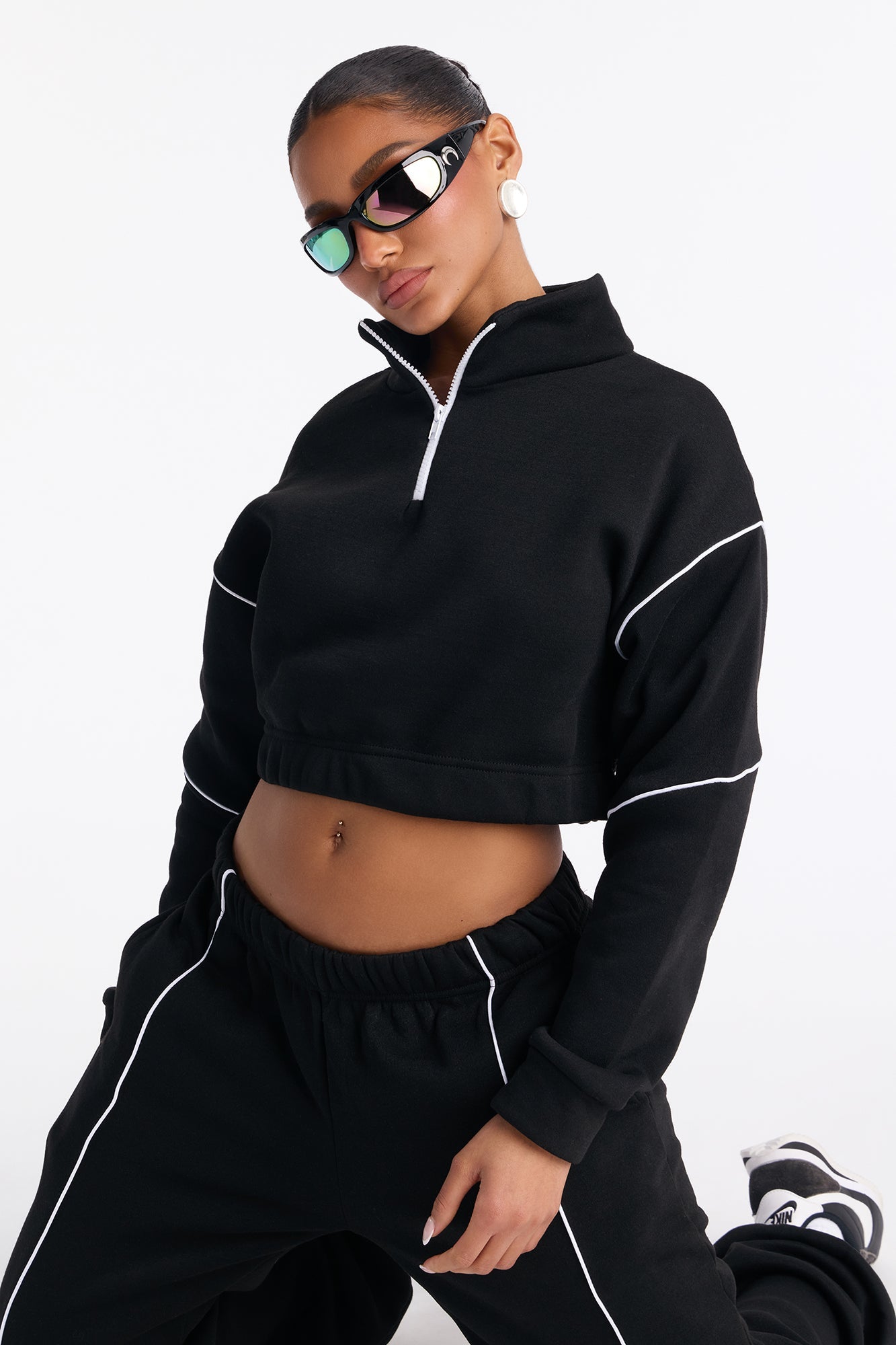 Weekend Chill Fleece Jogger Pant Set - Black