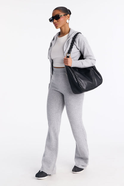 CozyCash Sweater Pant Set - Heather Grey