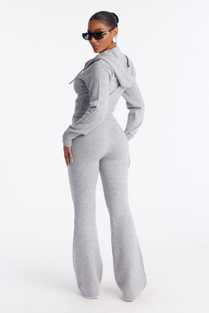 CozyCash Sweater Pant Set - Heather Grey