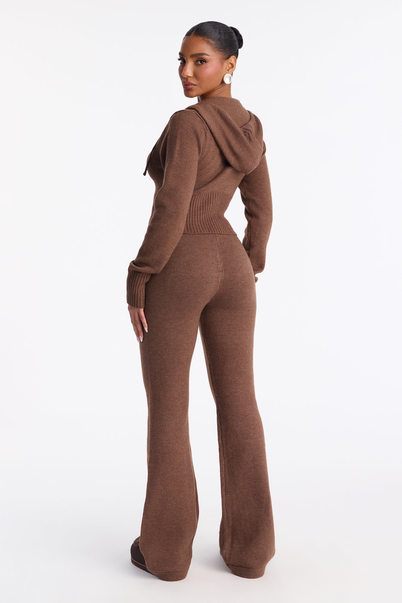CozyCash Sweater Pant Set - Chestnut