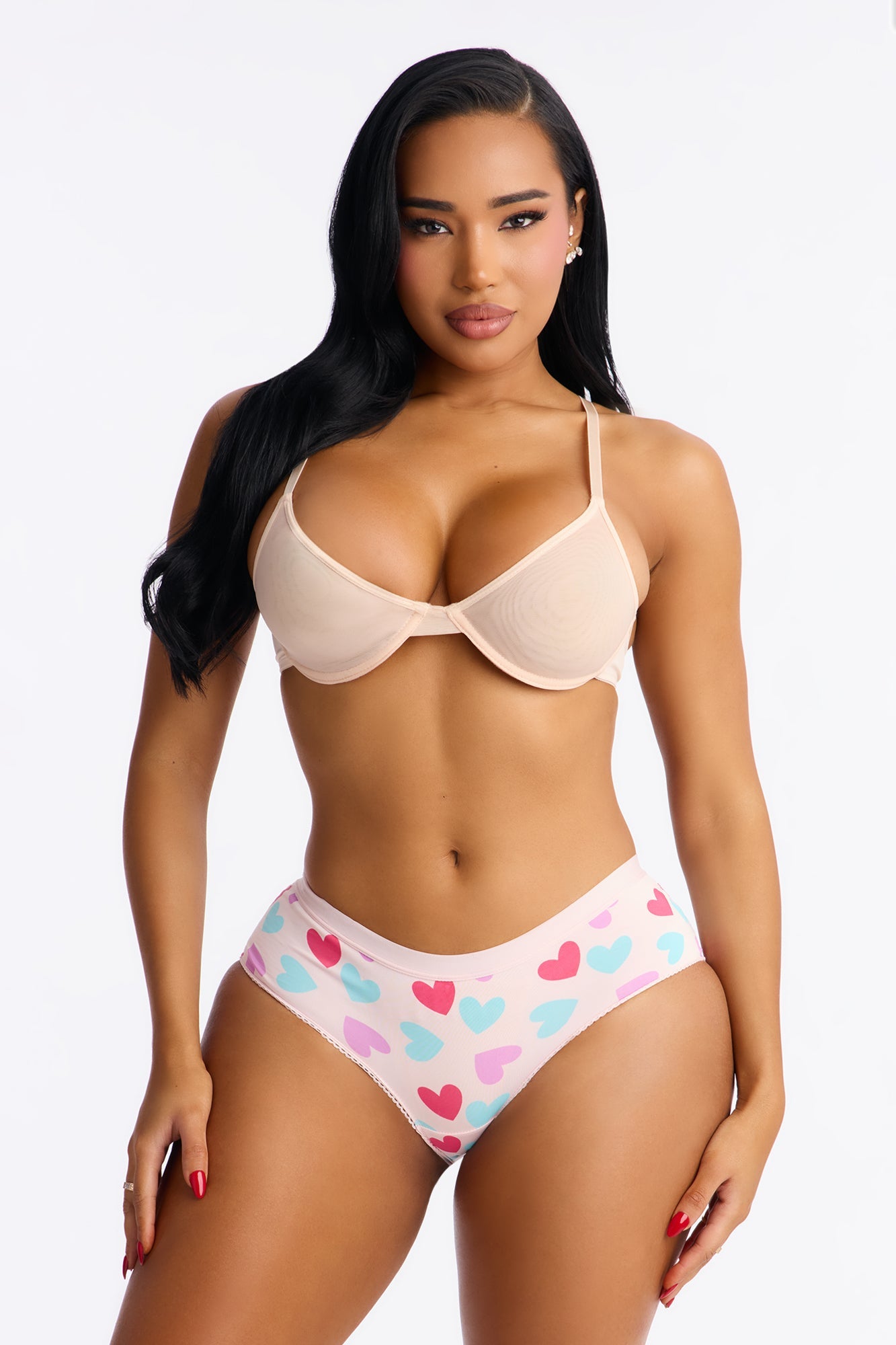 Love Notes Boyshort Panty - Pink/combo