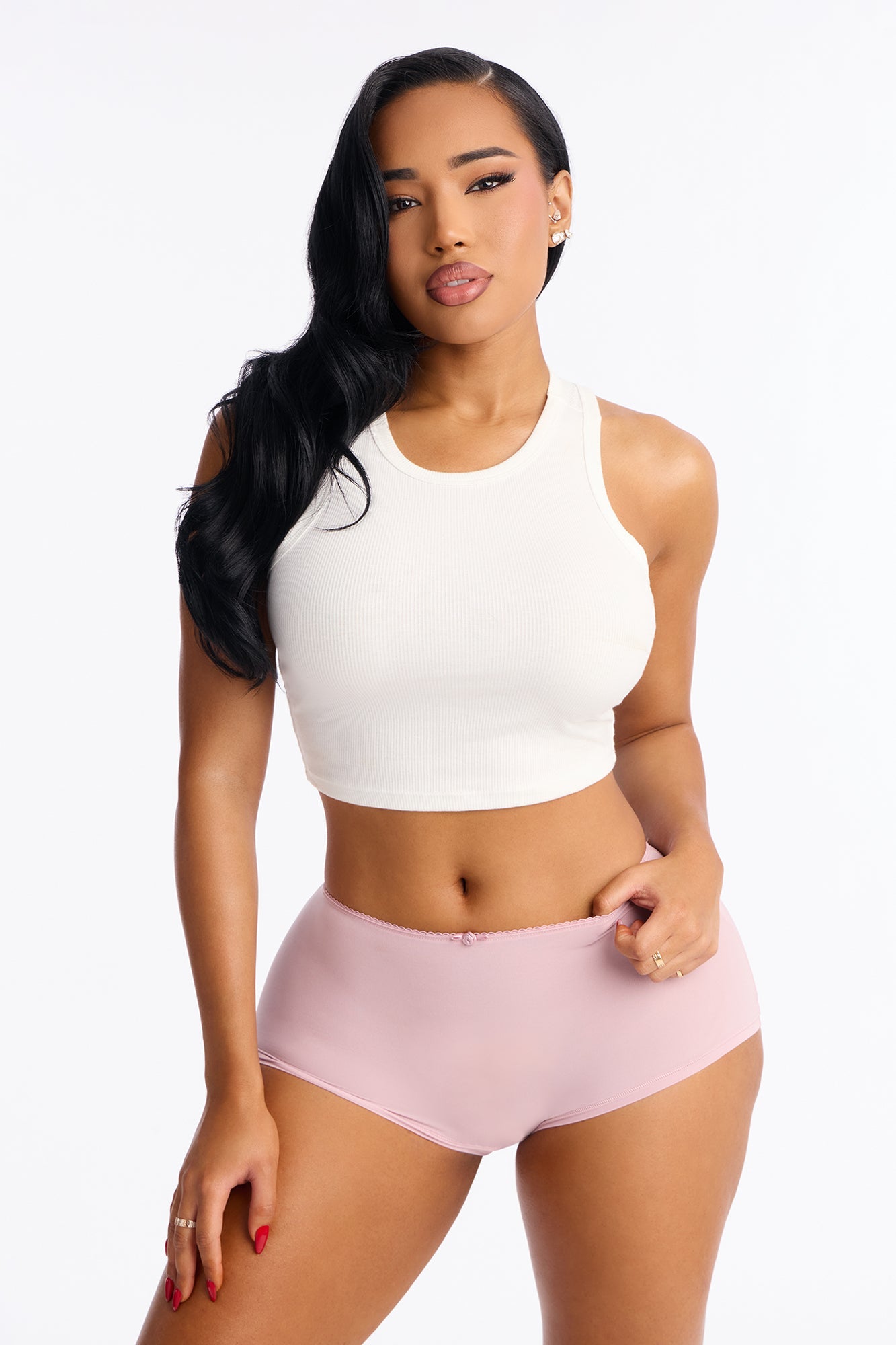Cant Go Wrong Flexible Boyshort Panty - Purple