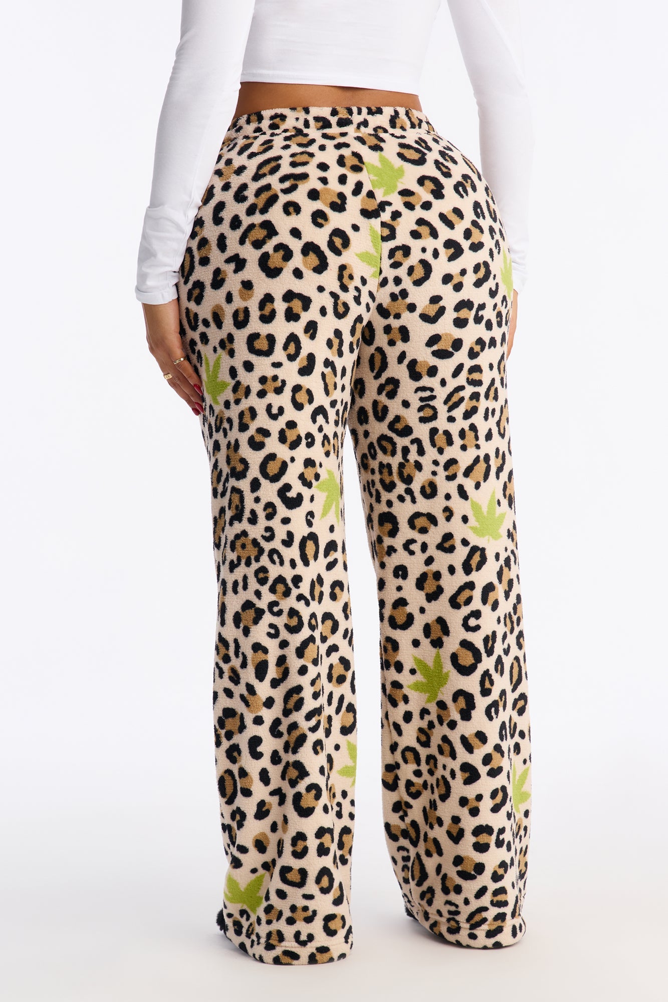 Too Wild Leopard Plush PJ Pants - Leopard