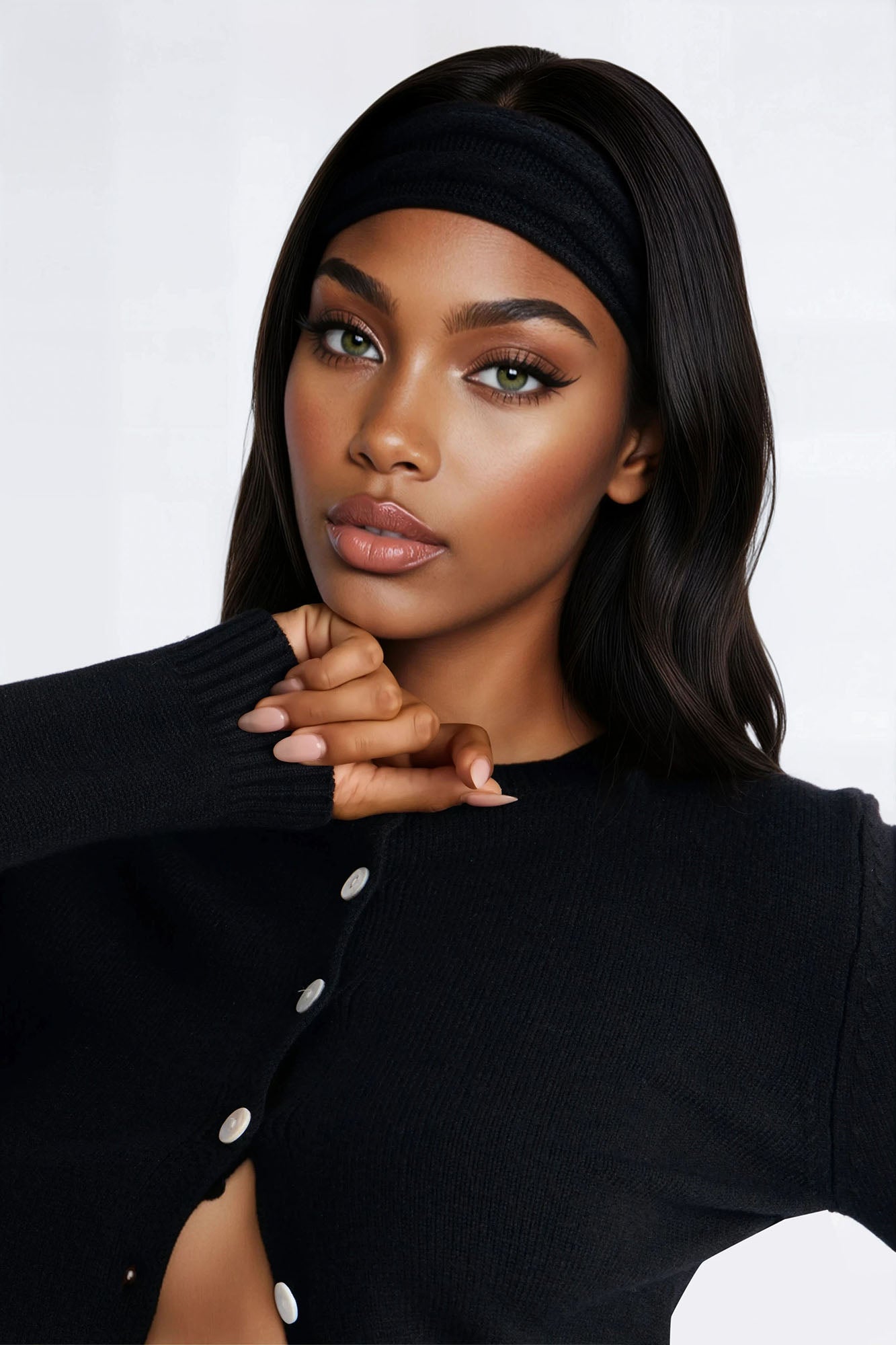 Karmen Sweater 3 Piece Skirt Set - Black