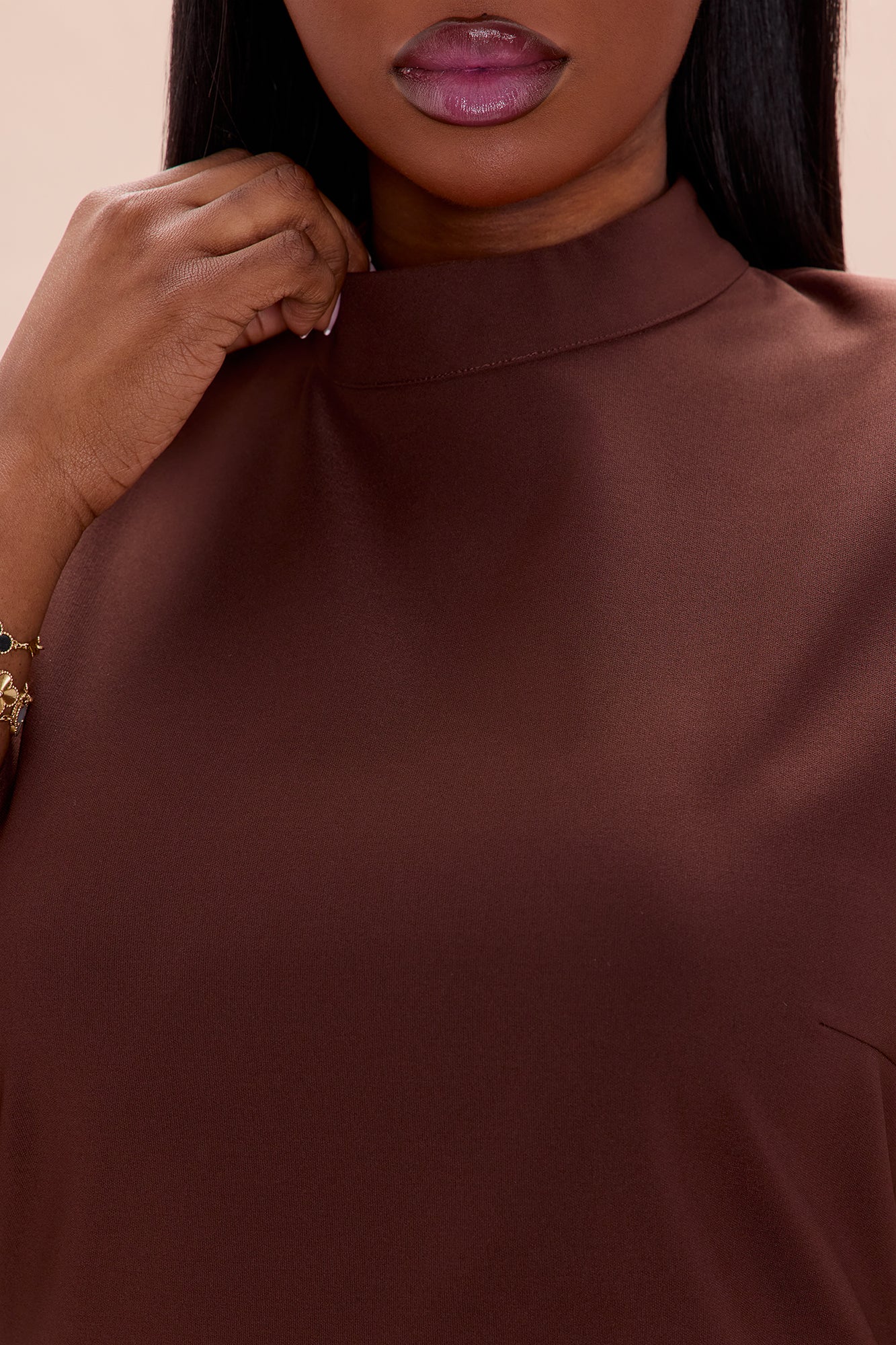 Paris Pleated Pant Set - Chocolate