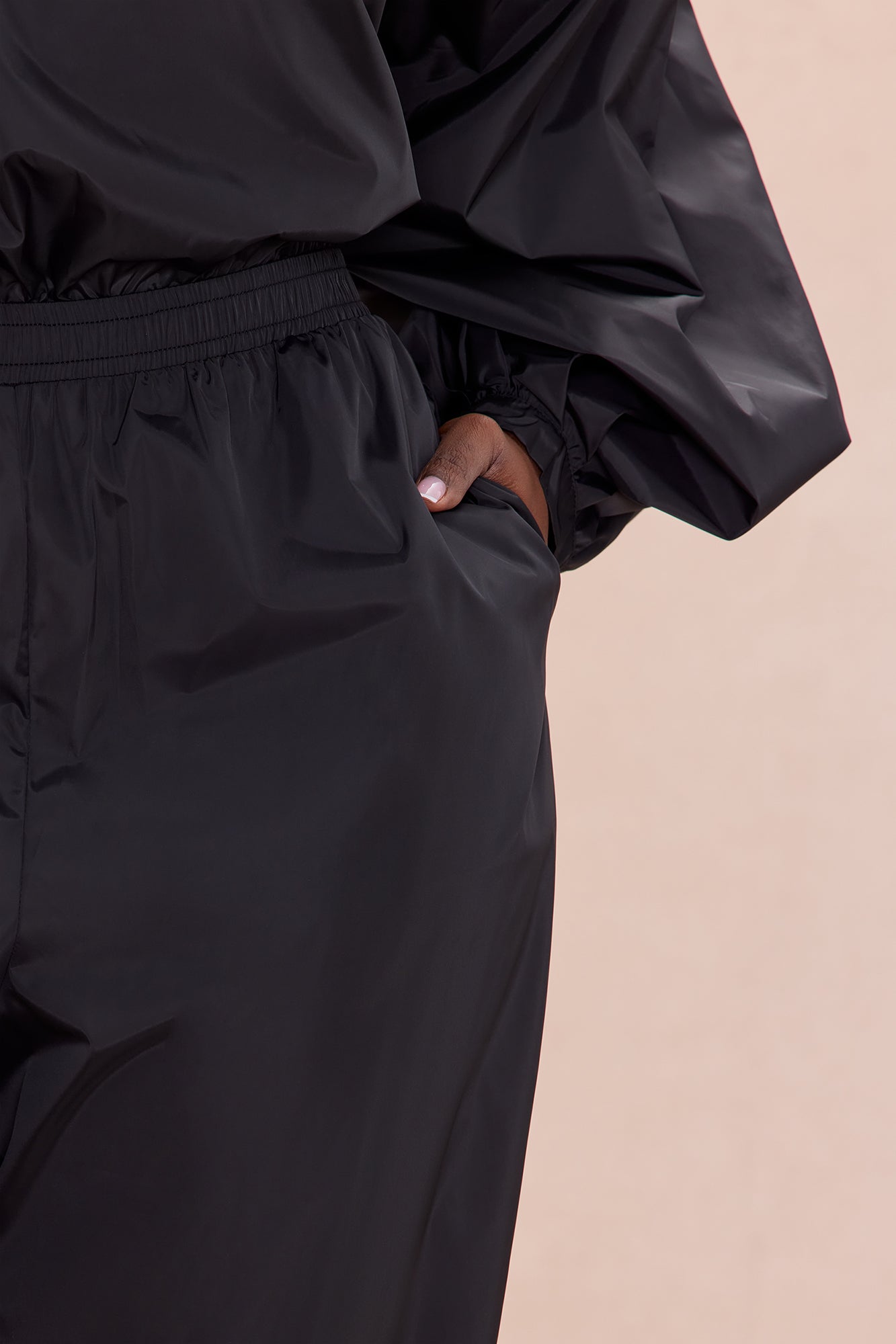 Jalene Balloon Pant Set - Black