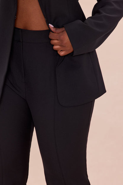 Daphne Blazer Pant Set - Black