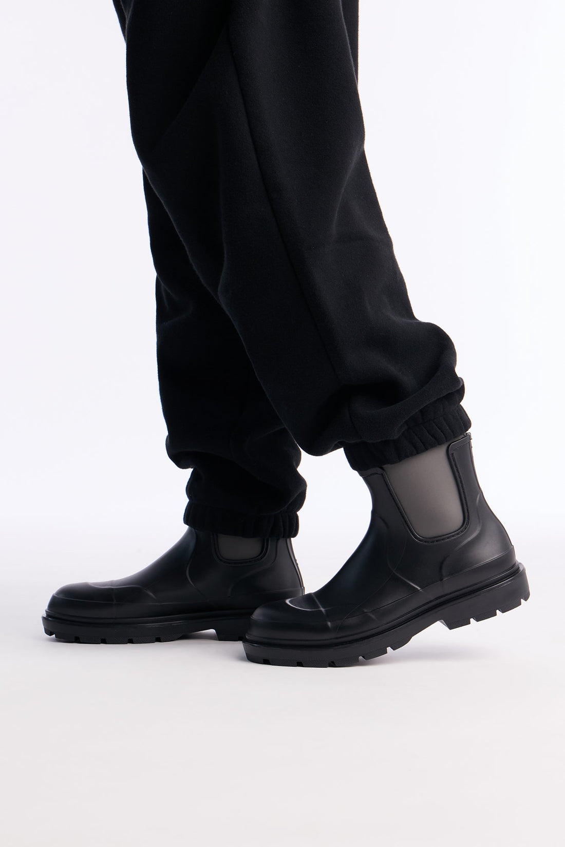 Water Resistant Chelsea Wellington Boots - Black