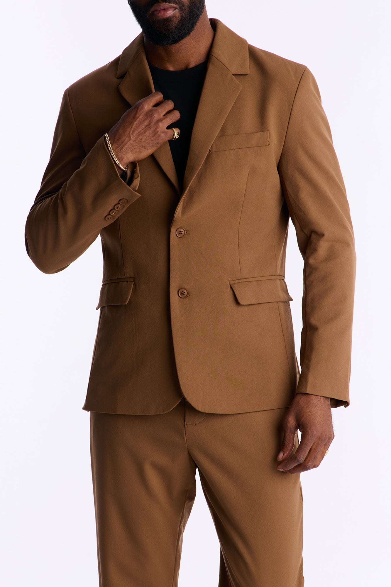 The Modern Stretch Suit Jacket - Bronze