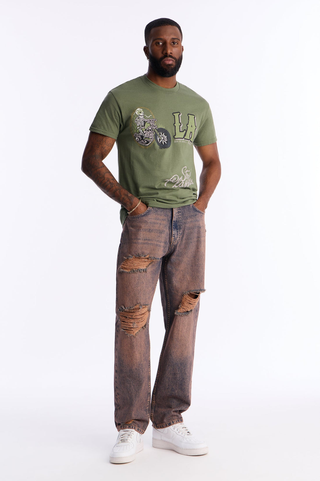 Straight Tinted Jean - Vintage Wash