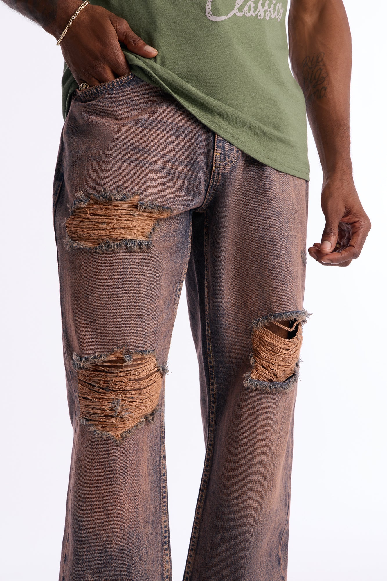 Straight Tinted Jean - Vintage Wash