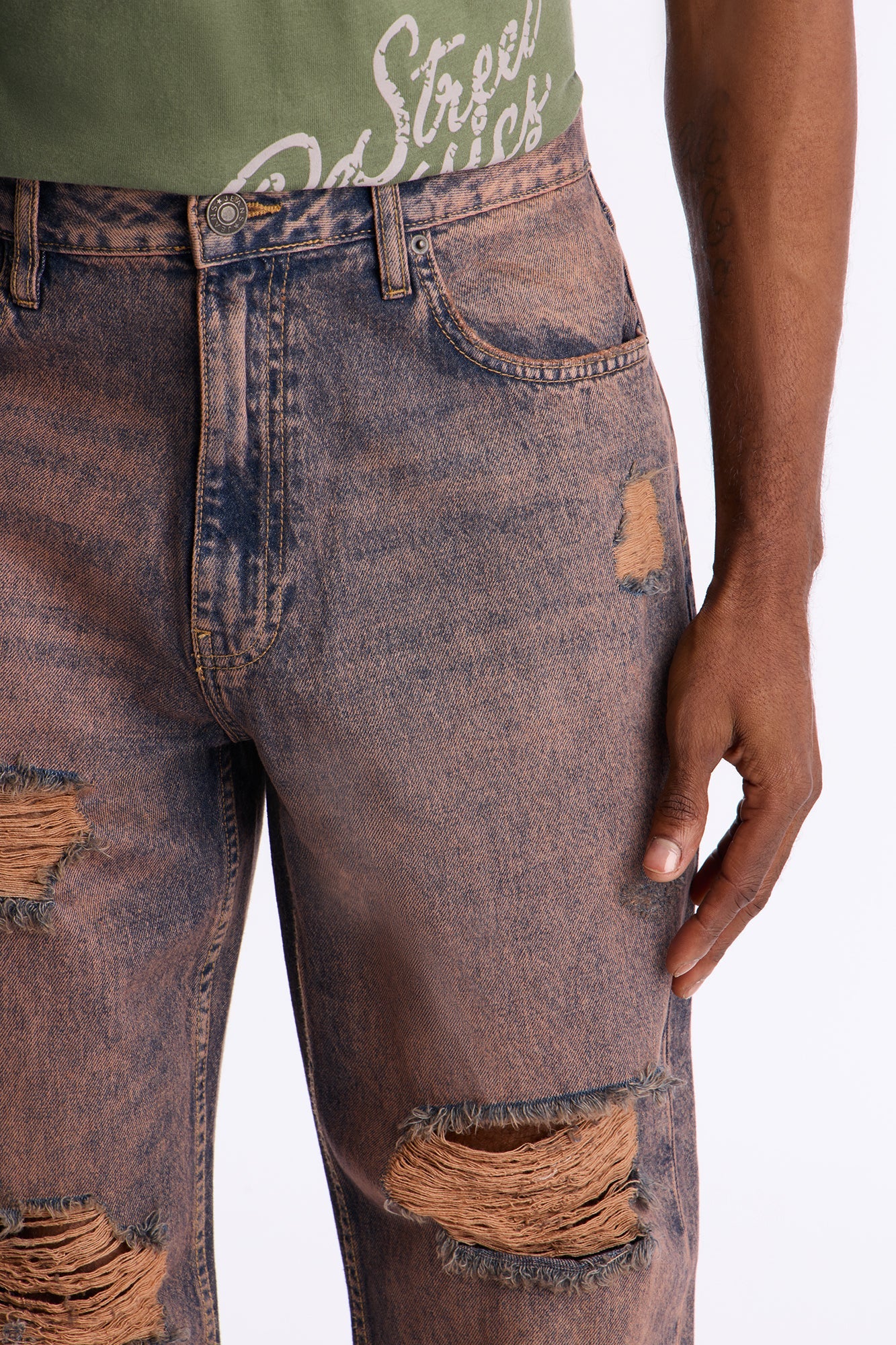 Straight Tinted Jean - Vintage Wash