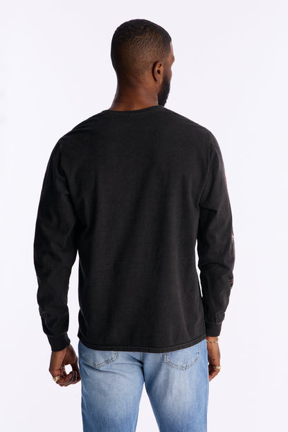 Blessed By Lighting Long Sleeve Tee - Black