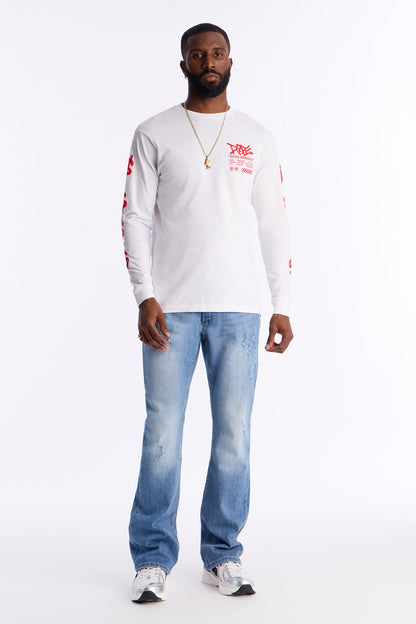 Dope Bear Activities Long Sleeve Tee - White