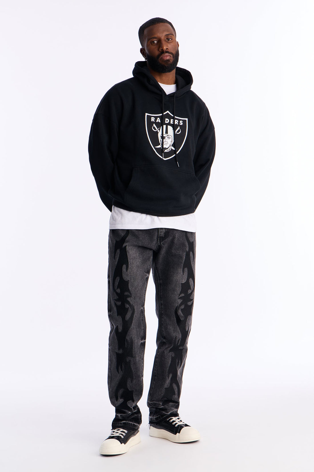 Stacked Slim Flare Blaze Cut Jean - Black Wash