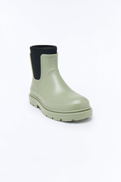 Water Resistant Chelsea Wellington Boots - Grey/combo