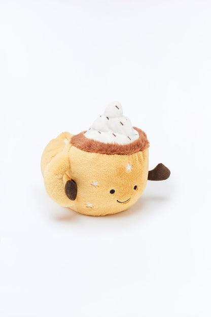 Cocoa Dreams Plush Slippers - Tan