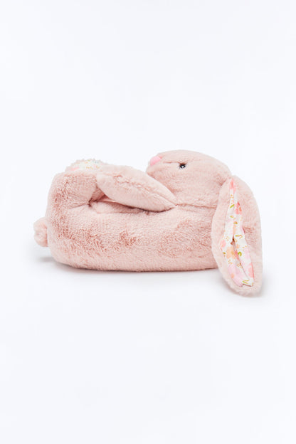 Snuggle Bunny Plush Slippers - Pink