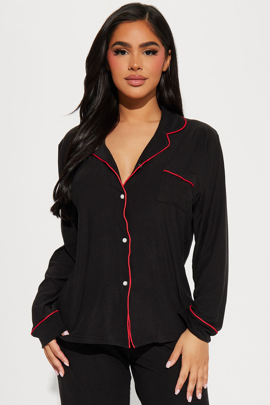 Sweet Heart PJ Pant Set - Black