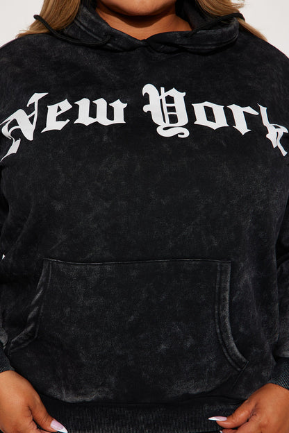 NYC Fleece Jogger Set - Black