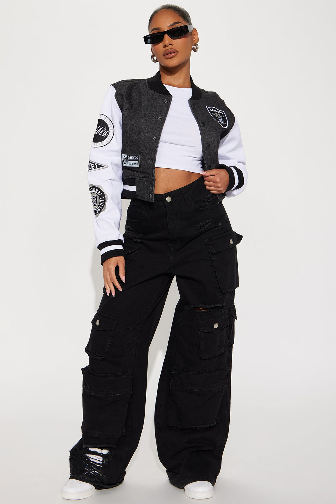 Raiders Home Game Jacket - Black Wash