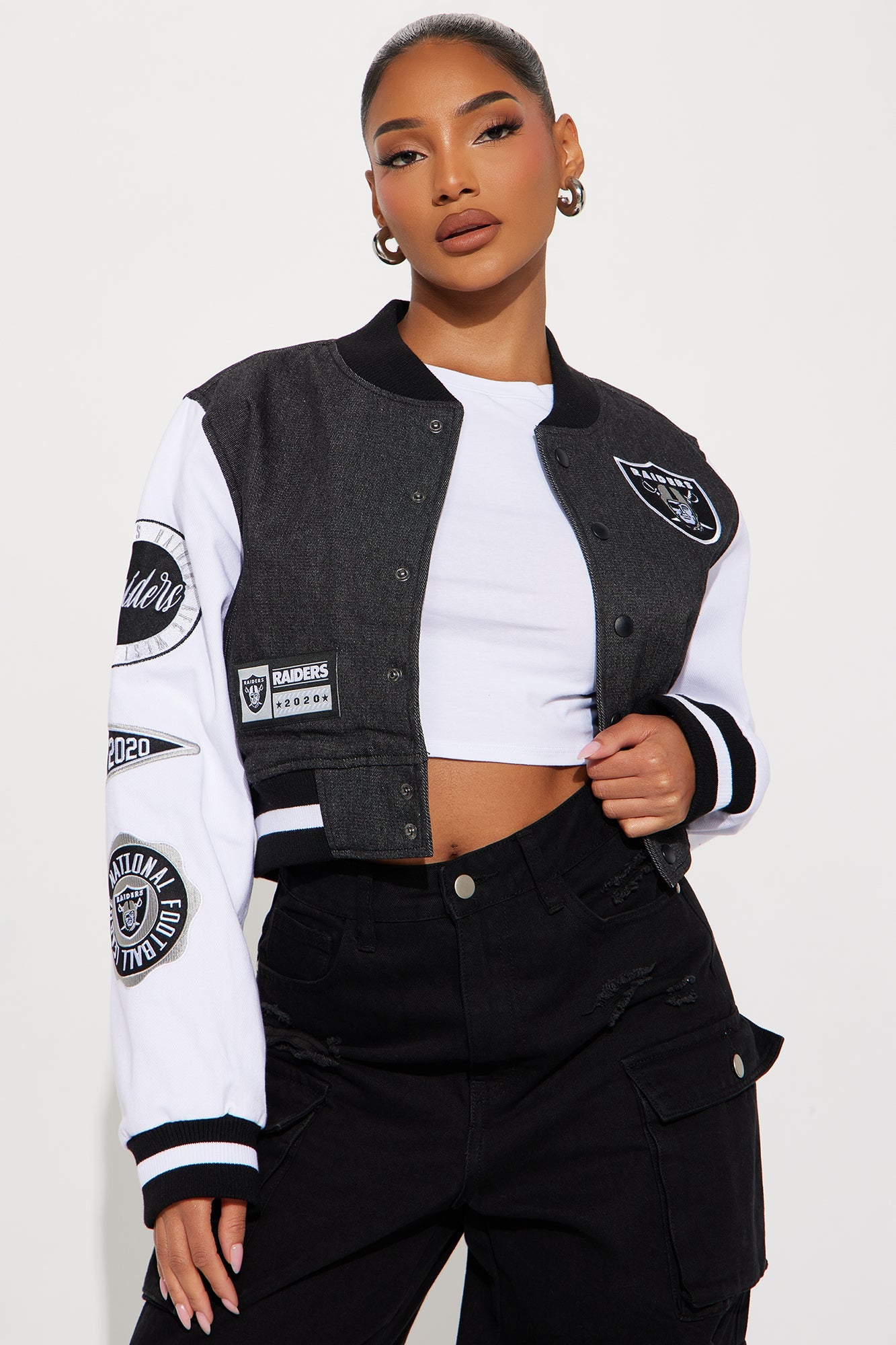 Raiders Home Game Jacket - Black Wash