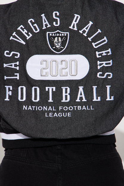 Raiders Home Game Jacket - Black Wash