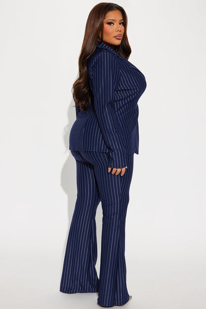 Meeting Prep Blazer And Pant Set - Navy