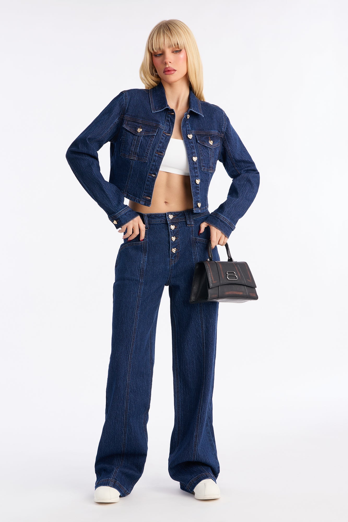 Lost In Love Stretch Denim Jacket - Dark Wash
