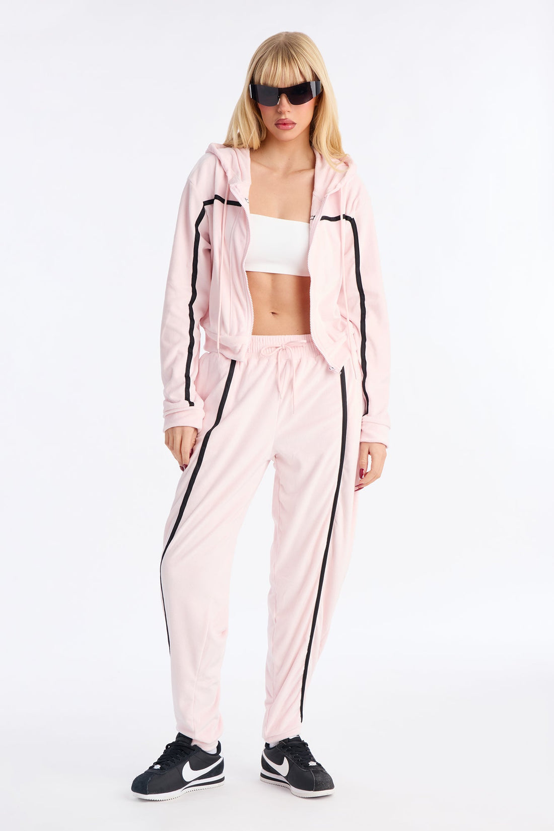 Basic Baddie Jogger Pant Set - Pink