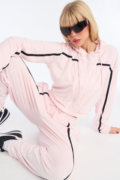 Basic Baddie Jogger Pant Set - Pink