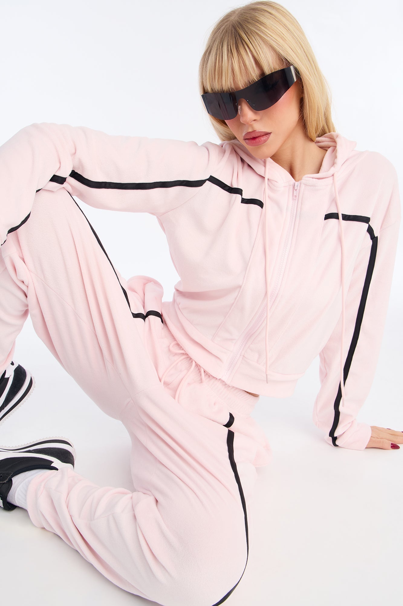 Basic Baddie Jogger Pant Set - Pink