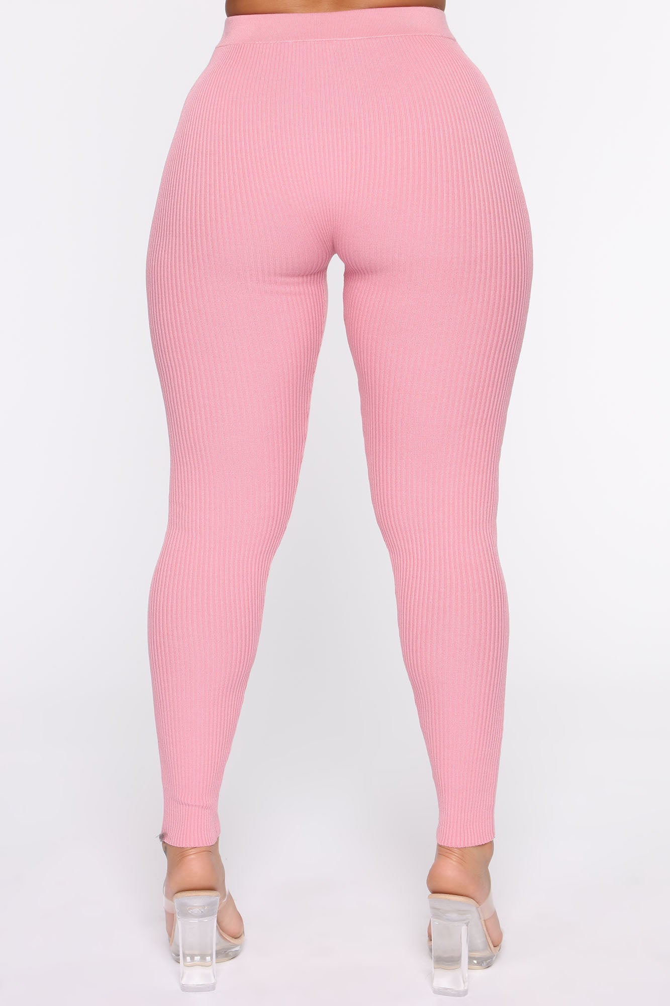 Wrong Way Sweater Pant Set - Pink