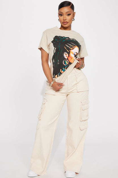 In Love With Myself Graphic Tee - Sand