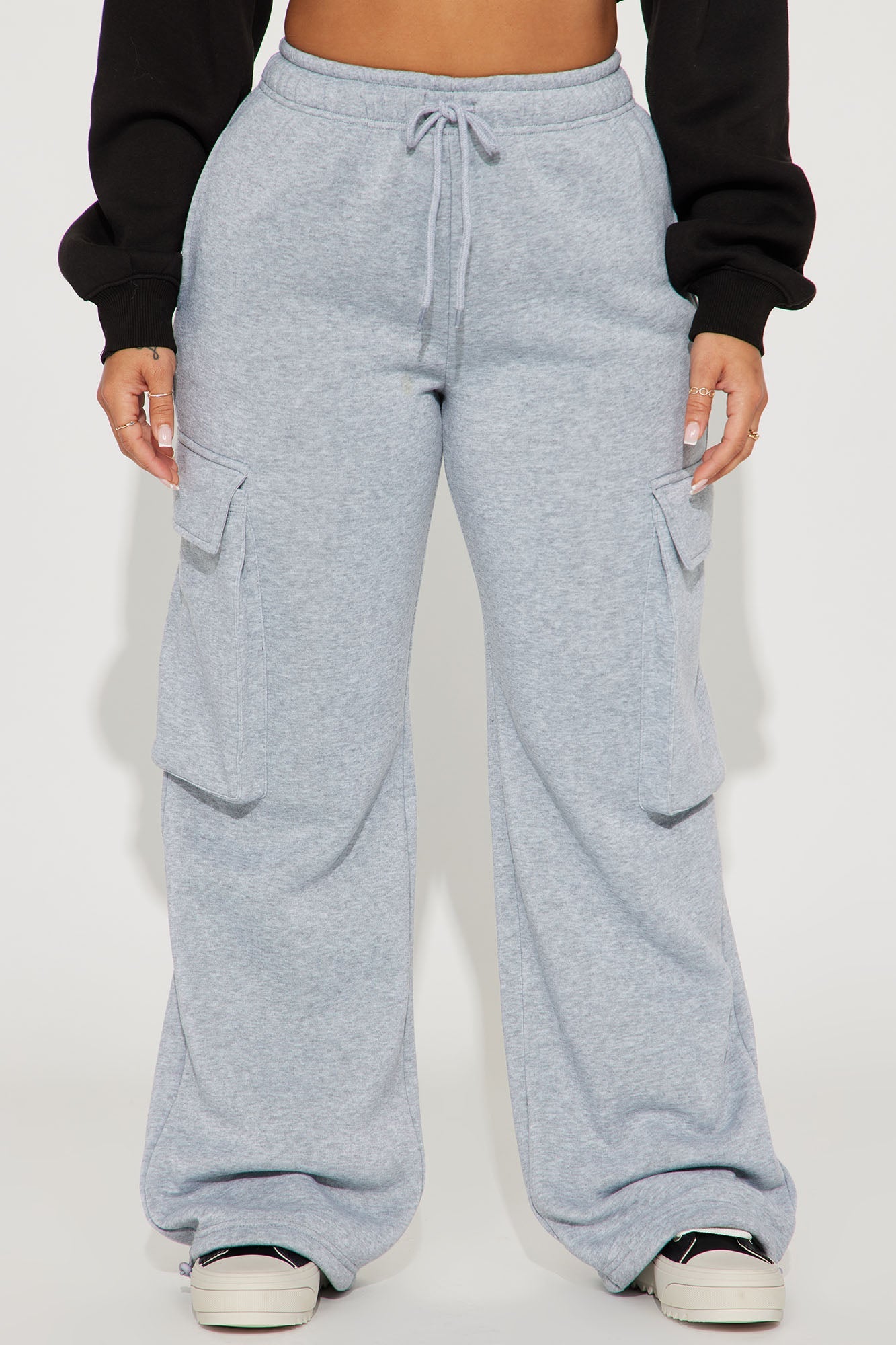 Luna Cargo Lounge Jogger - Heather Grey