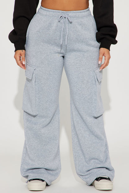 Luna Cargo Lounge Jogger - Heather Grey