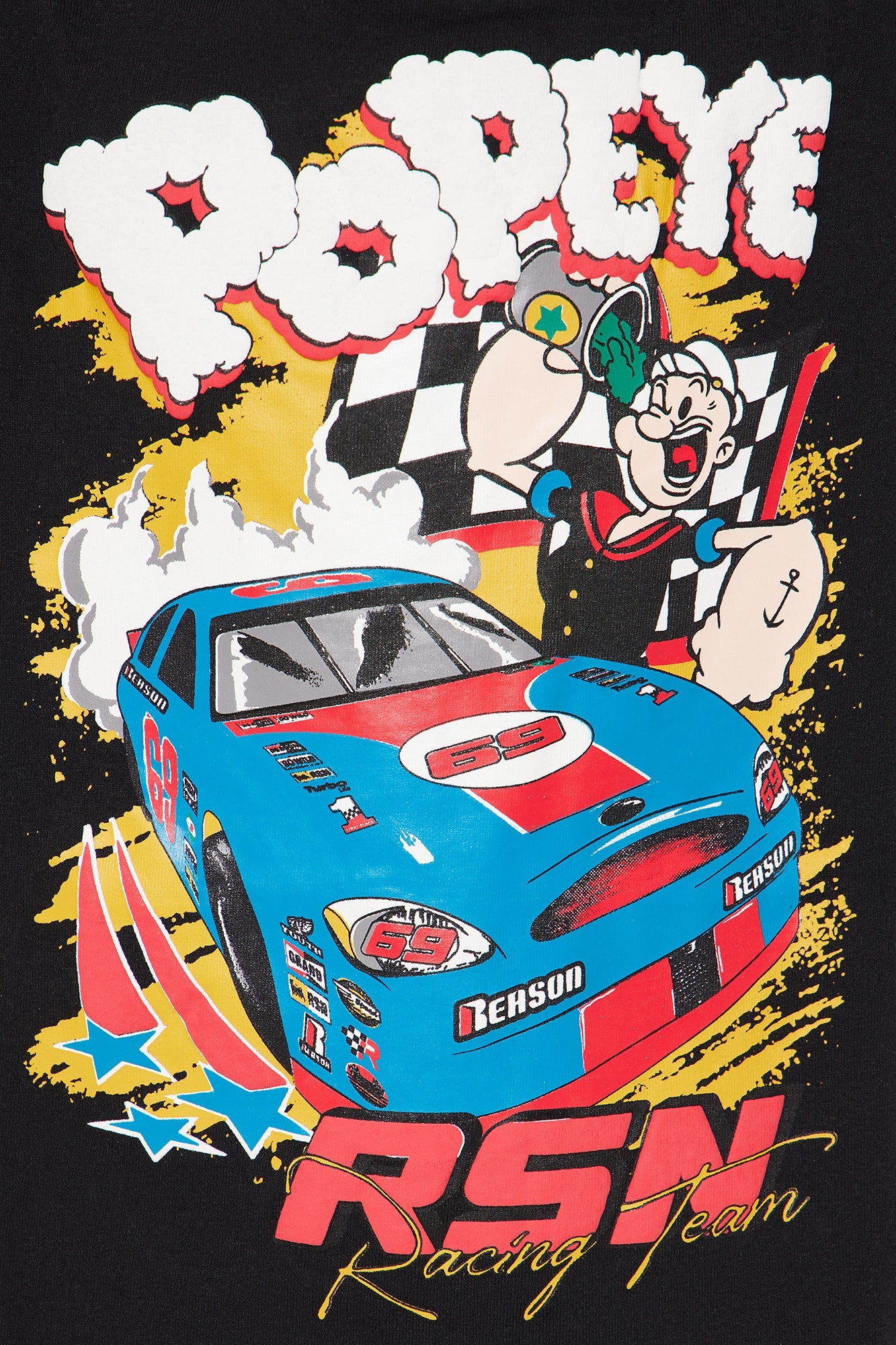 Mini Popeye Racing Tee - Black