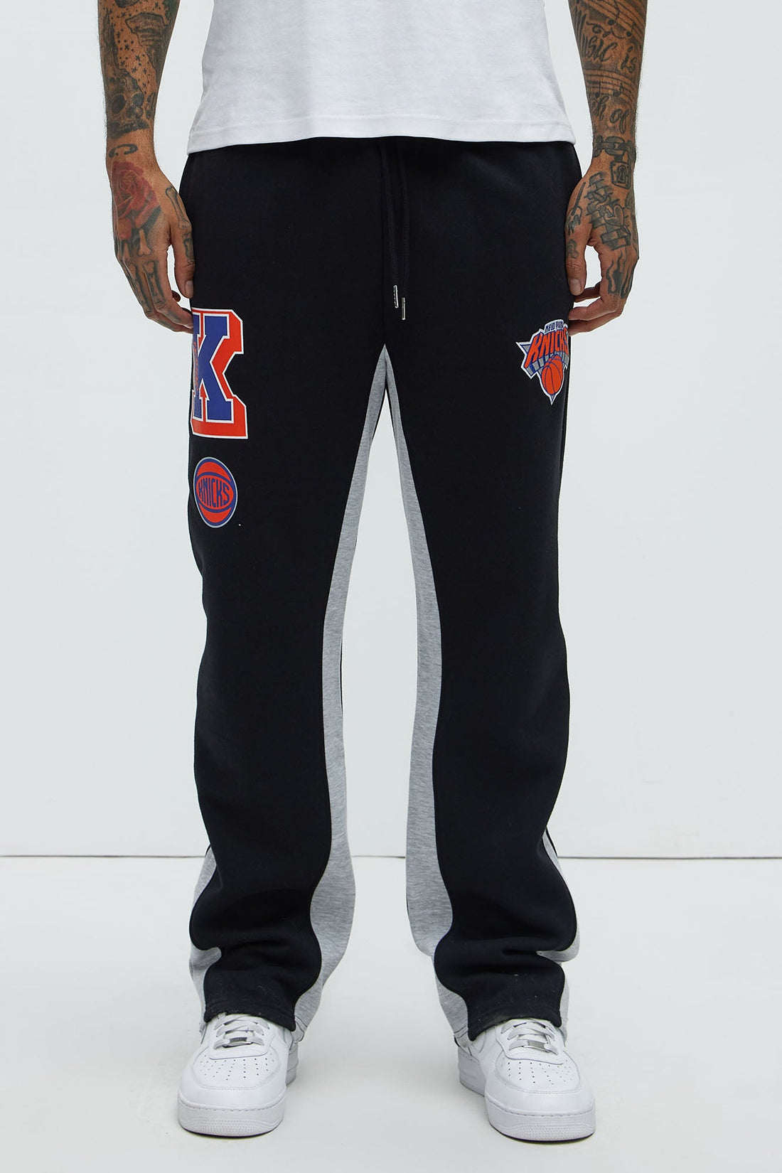 Knicks Backboard Skinny Flare Sweatpants - Blue/Black