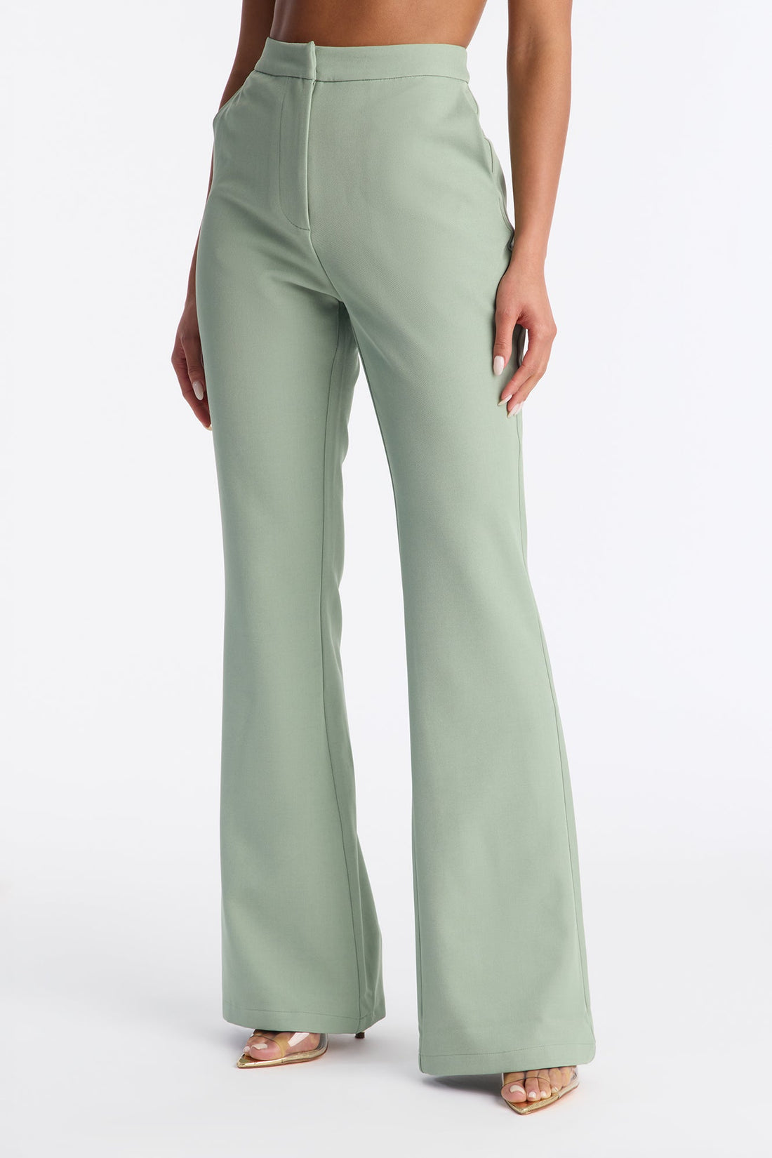 Breaking Even Flare Trouser - Herb