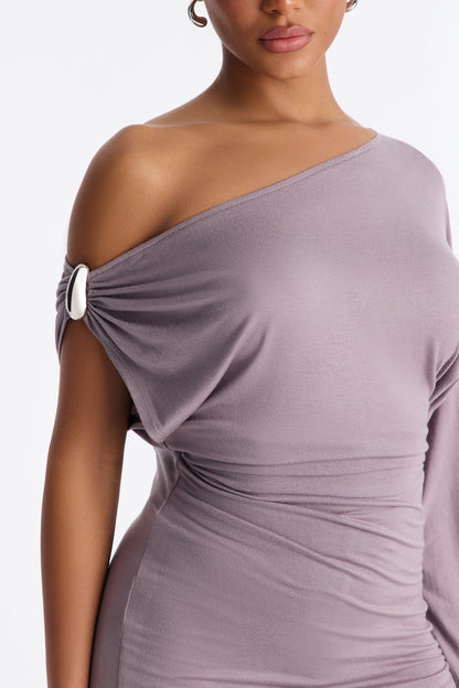 Best Decision One Shoulder Pant Set - Grey