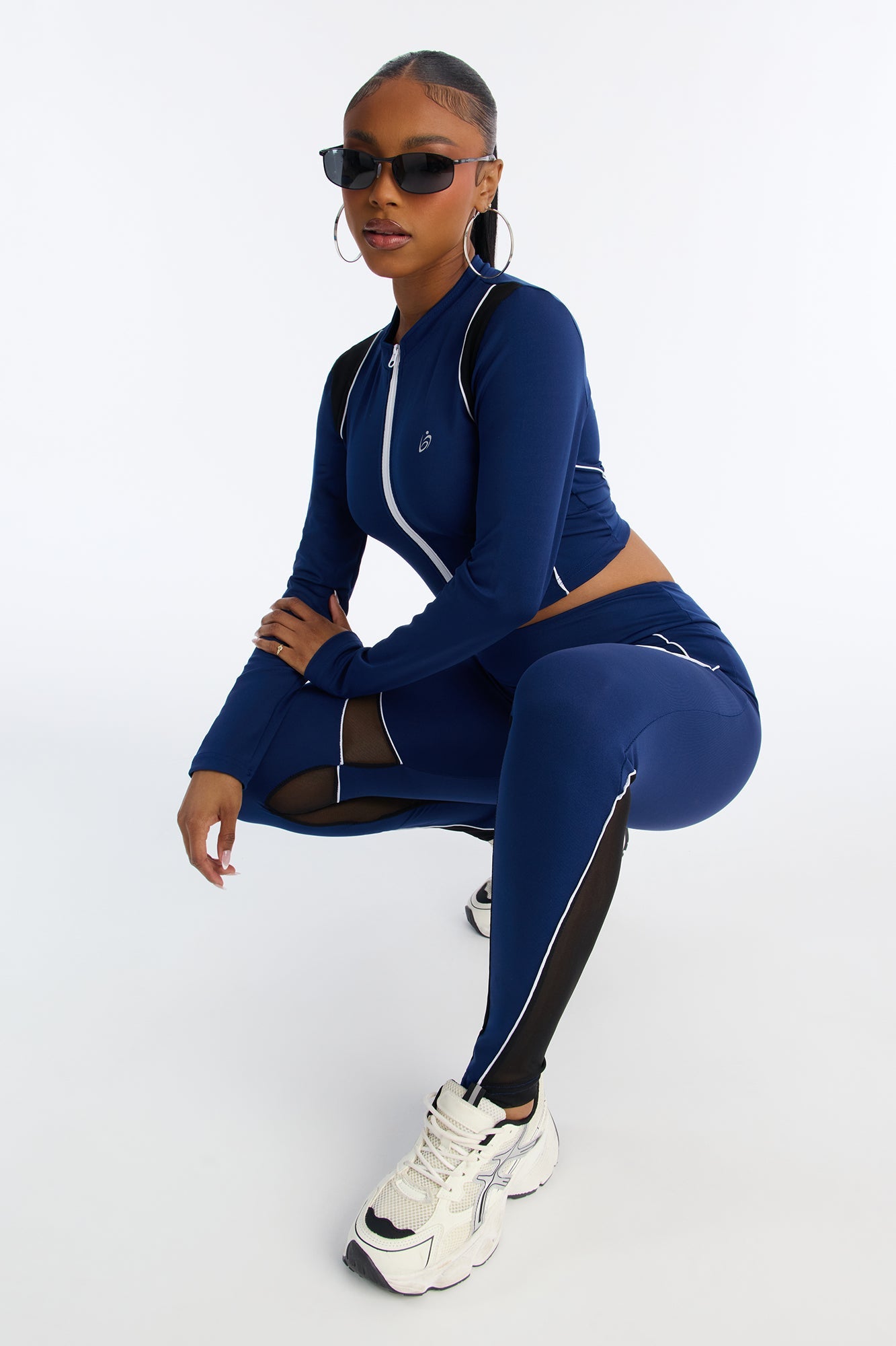 Unavailable Seamless Legging Set - Navy