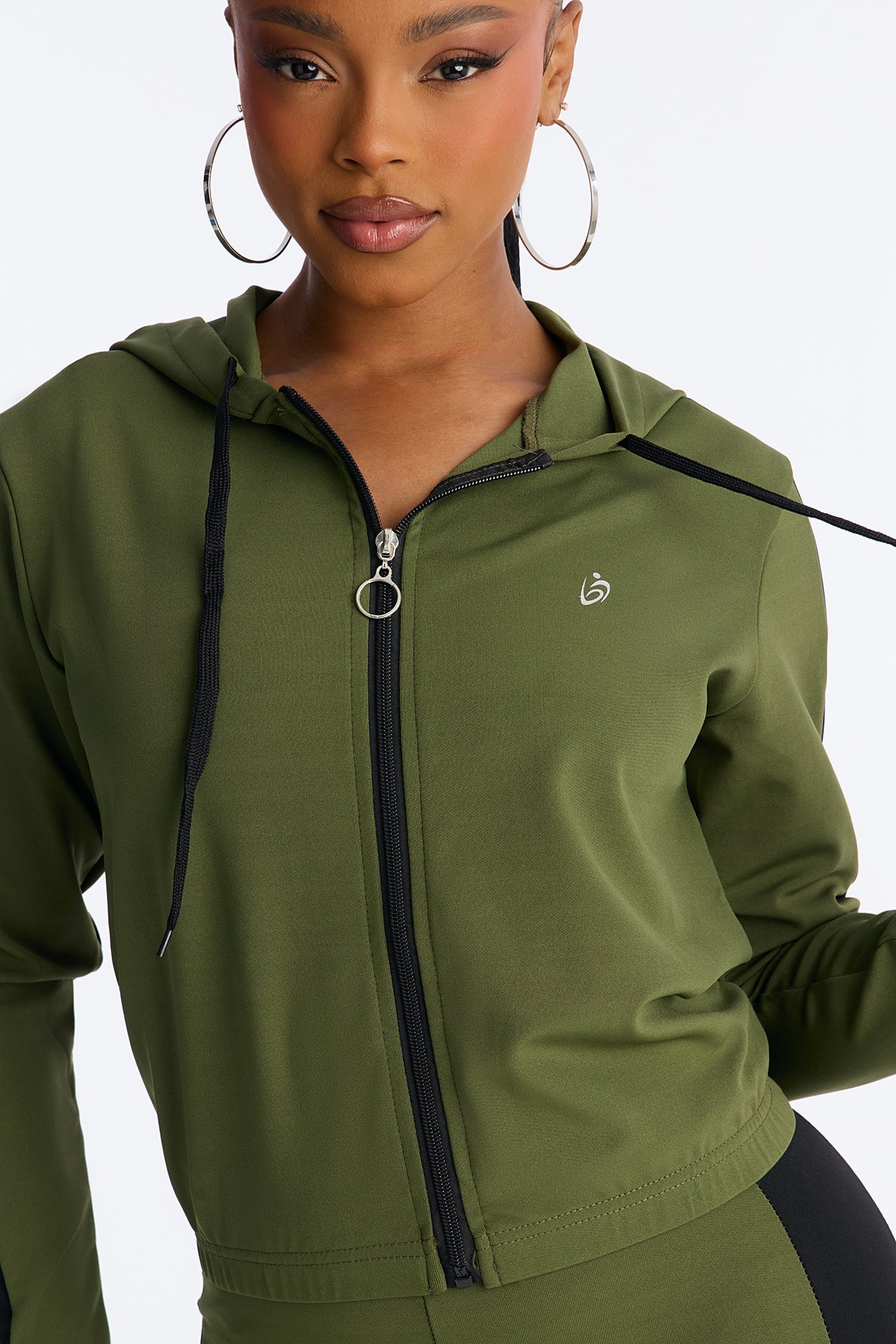 Your Everyday Seamless 2 Piece Jumpsuit Set - Olive