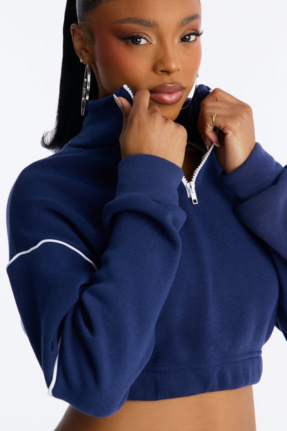 Weekend Chill Fleece Jogger Pant Set - Navy