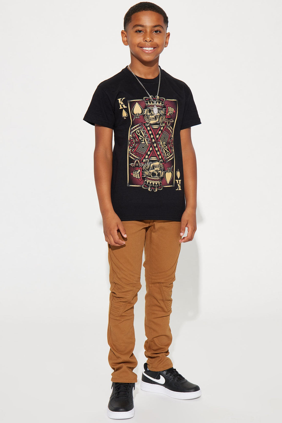 Mini King Of Skulls Short Sleeve Tee - Black