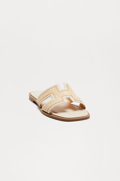 Ula Raffia Sandals - Ivory