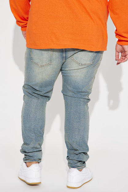 Feeling Irresistible Stacked Skinny Jeans - Vintage Blue Wash