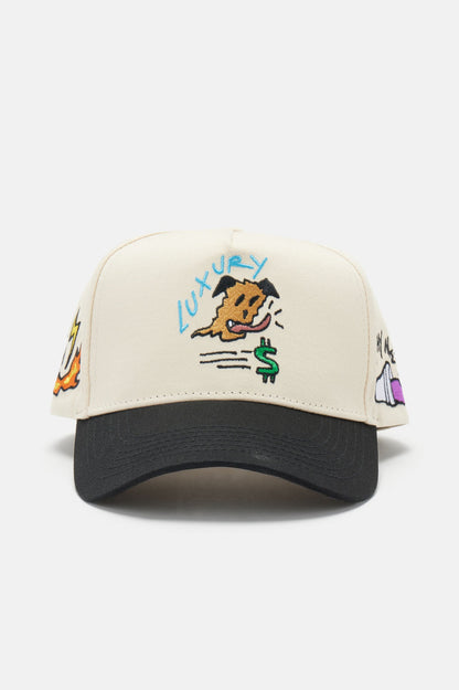 Chase The Bag Snapback Hat - Tan
