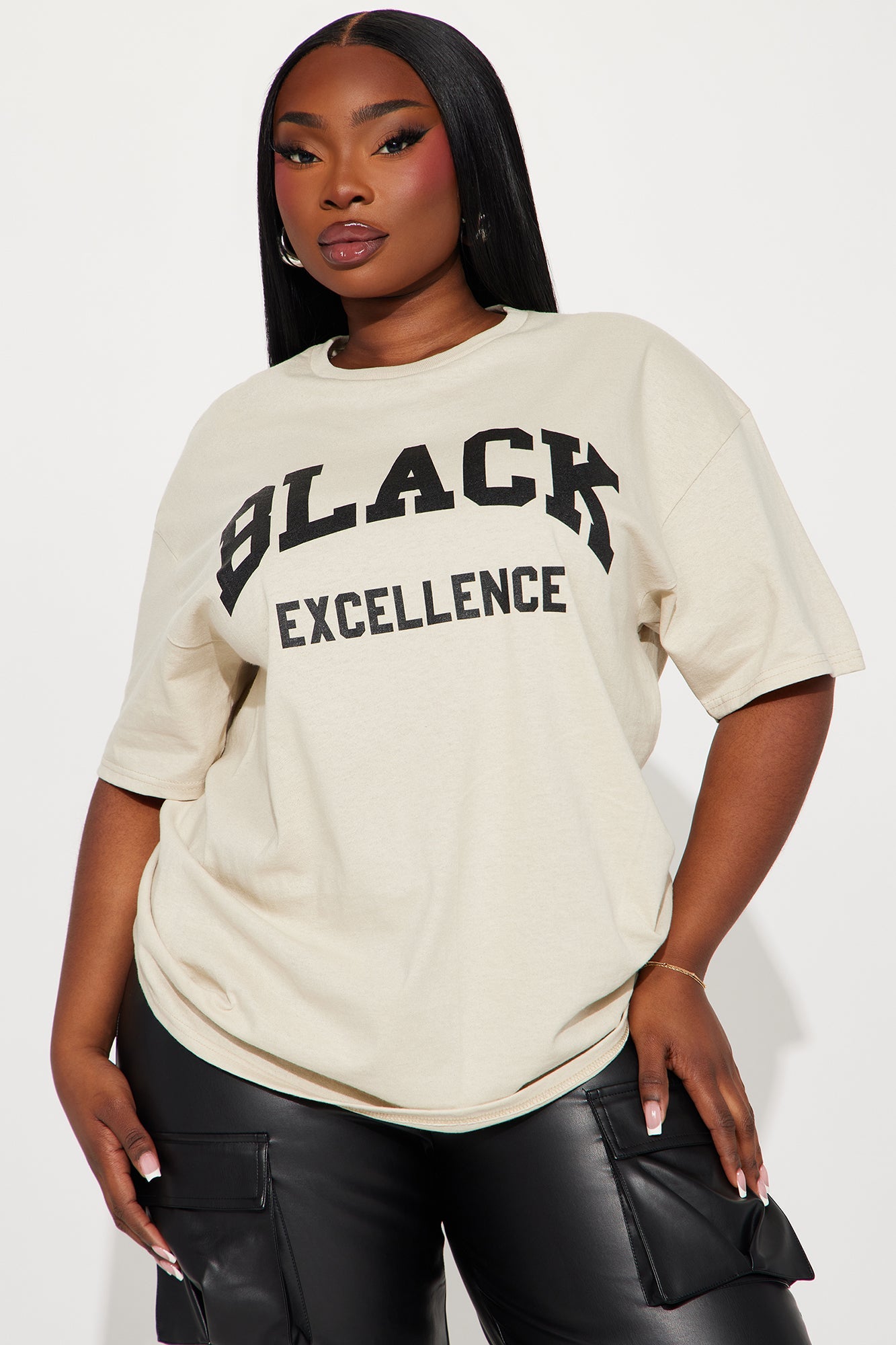 Black Excellence Tshirt - Khaki