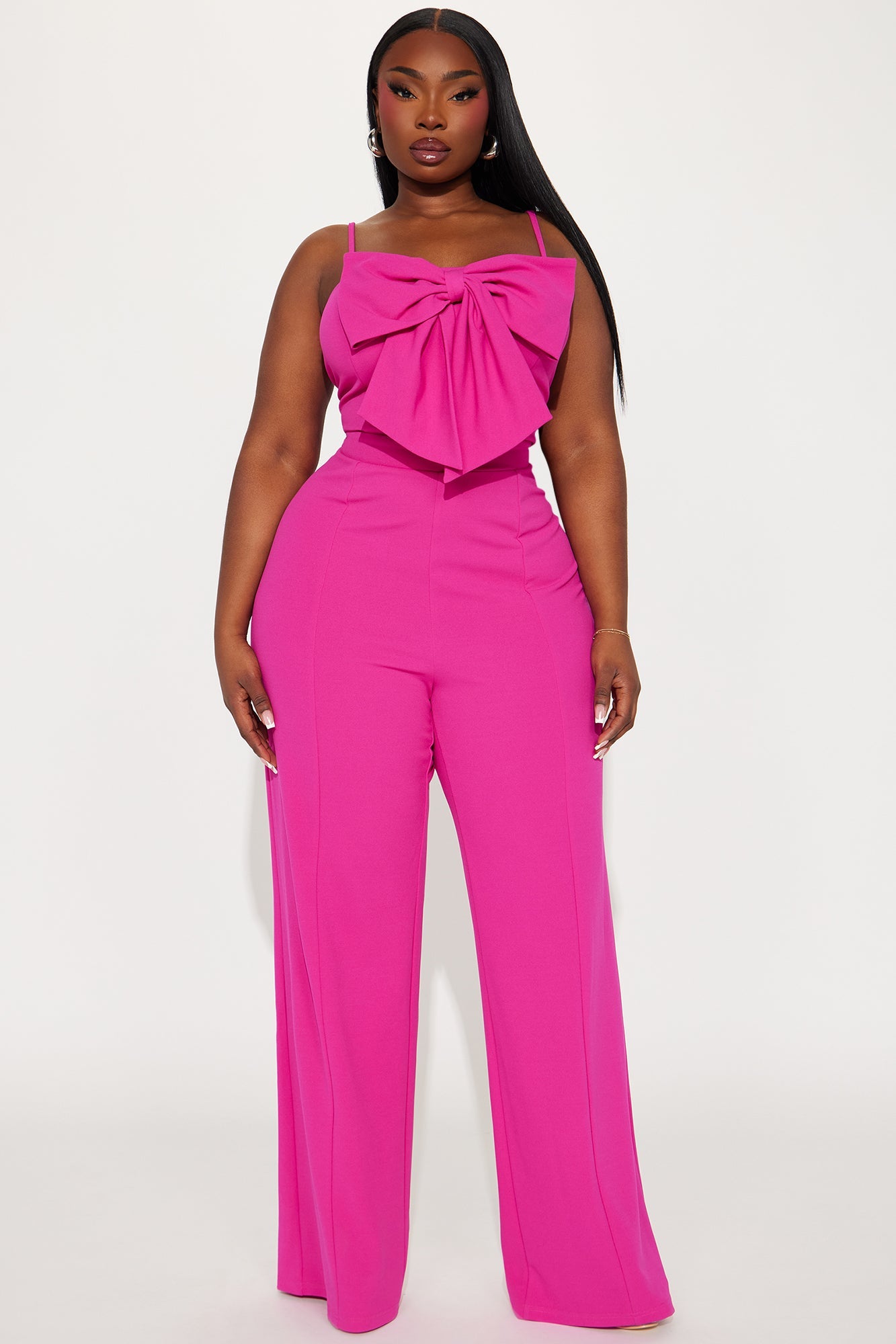 Your Best Wish Jumpsuit - Fuchsia