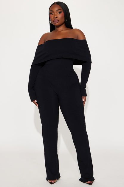 Amara Snatched Jumpsuit - Black